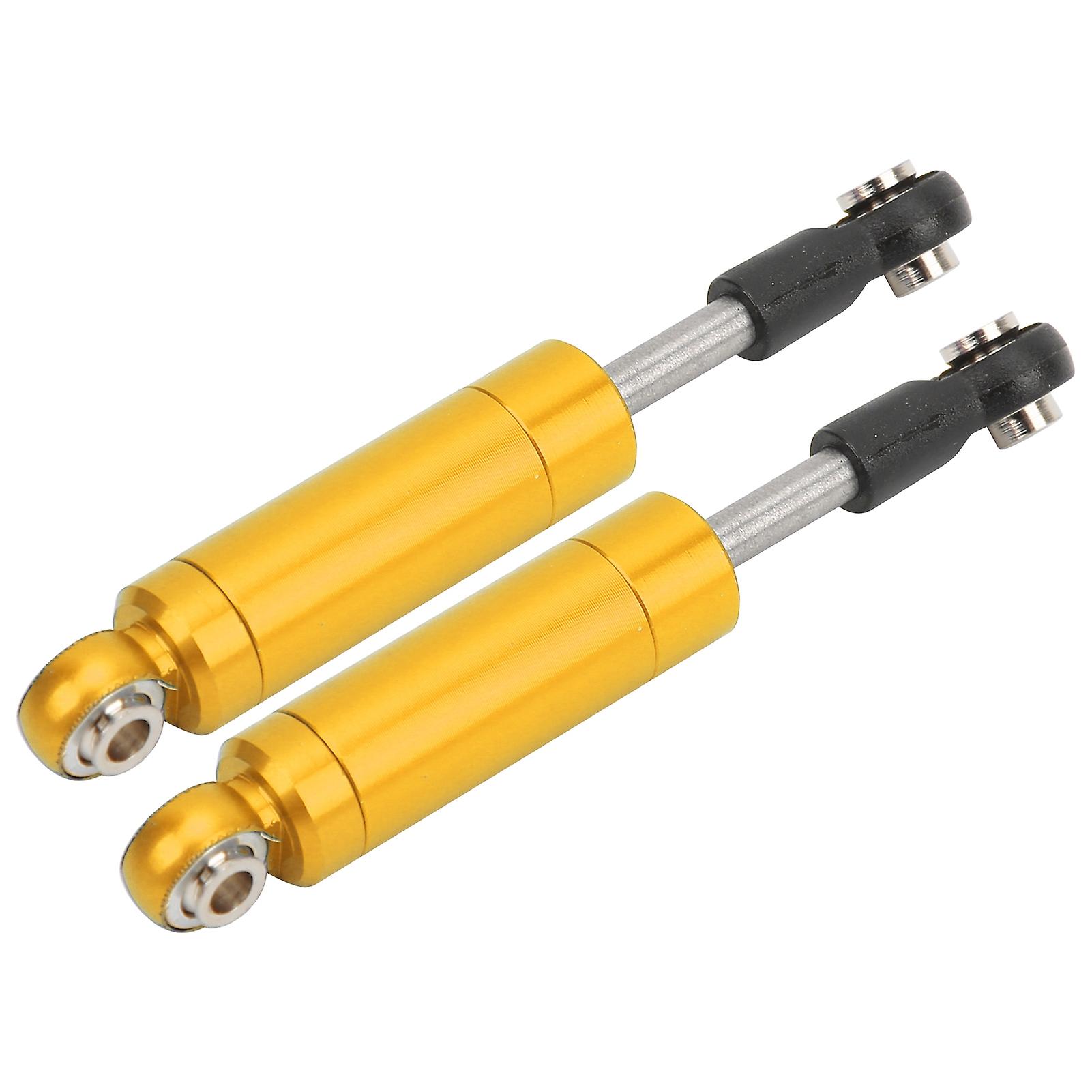 2pcs Rc 72mm Aluminum Springless Shock Absorber Damper For Traxxas Slash 2wd 1/10 Rc Cargold