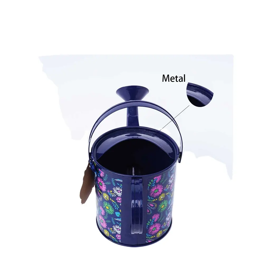 Customized Powder Coated Bright Color Waterproof Mini Metal Watering Can With Polk Dots In Bulk