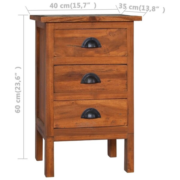 vidaXL Bedside Cabinet 15.7