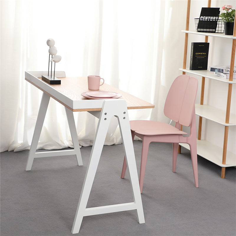 YARA Study Desk 118cm - White & Natural