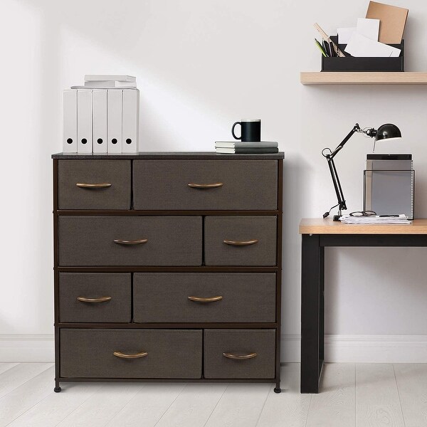 Dresser w/ 8 Drawers Furniture Storage and Chest Tower for Bedroom - - 34478683