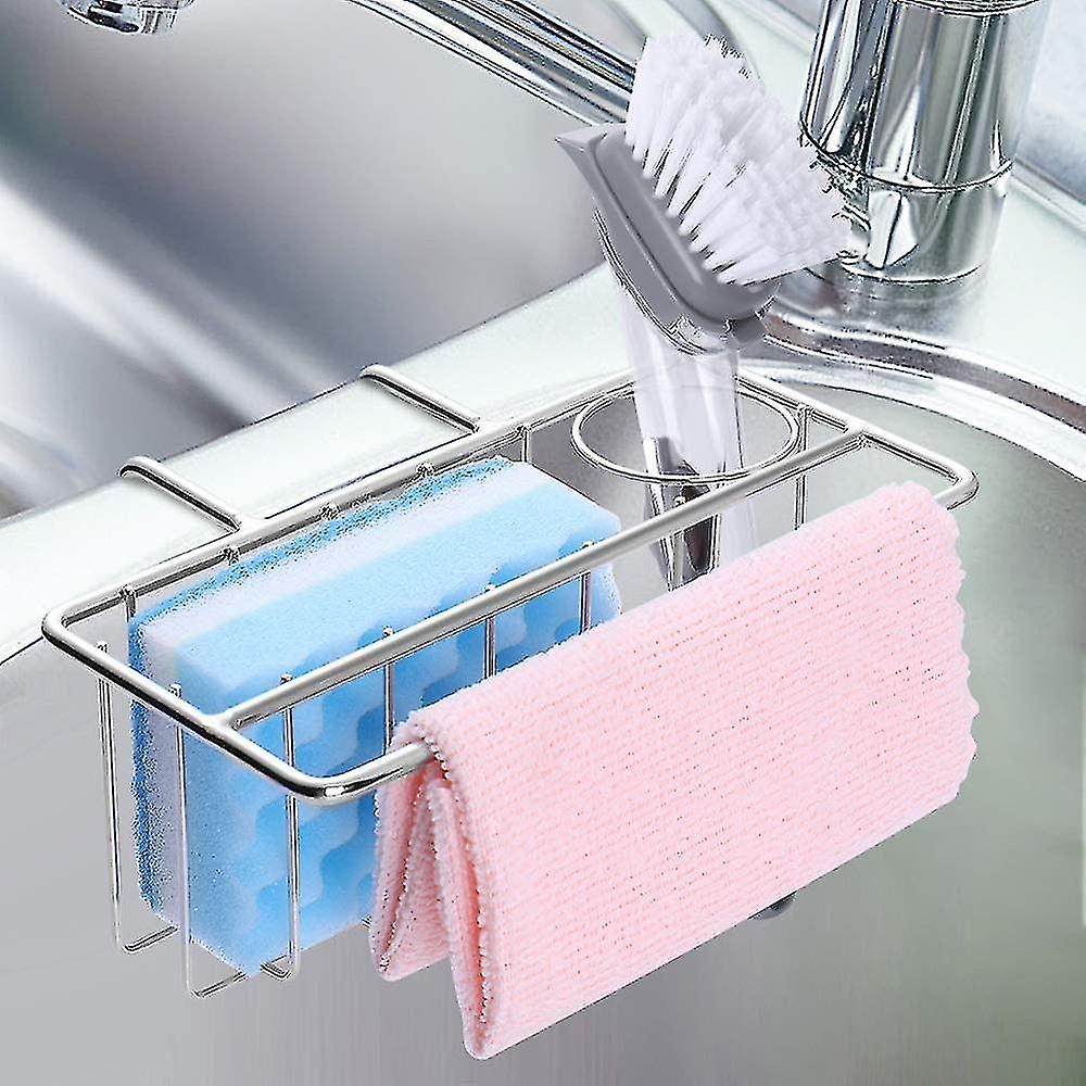 Sink Caddy With Strong Suction Cups， Small Sponge Holder