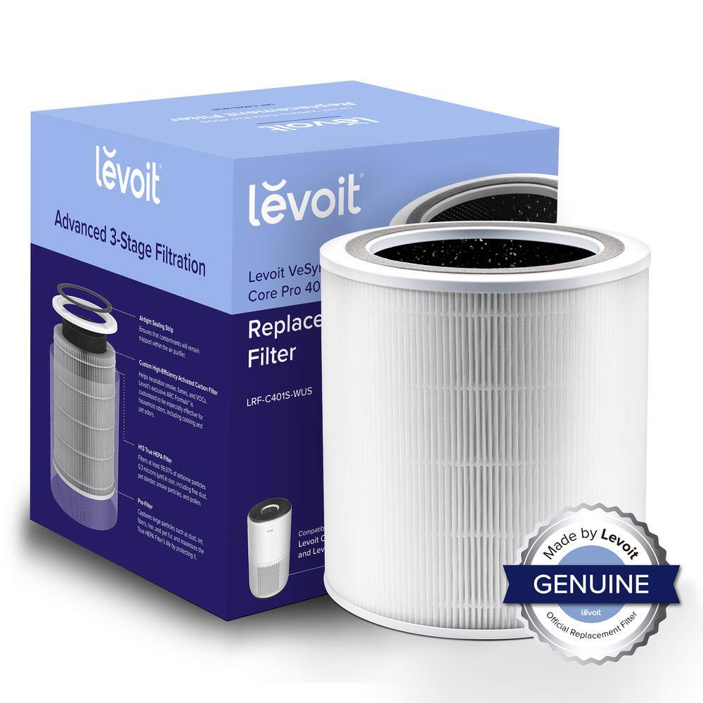 LEVOIT PlasmaPro 400s True HEPA Replacement Filter HEACAFLVNUS0051