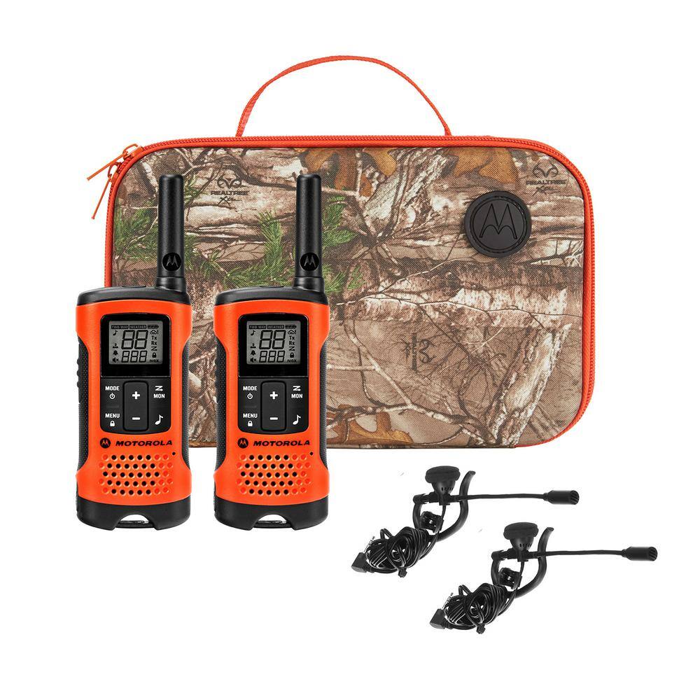 MOTOROLA Talkabout T265 Rechargeable 2-Way Radio Sportsman Edition in Orange with Black (2-Pack) T265