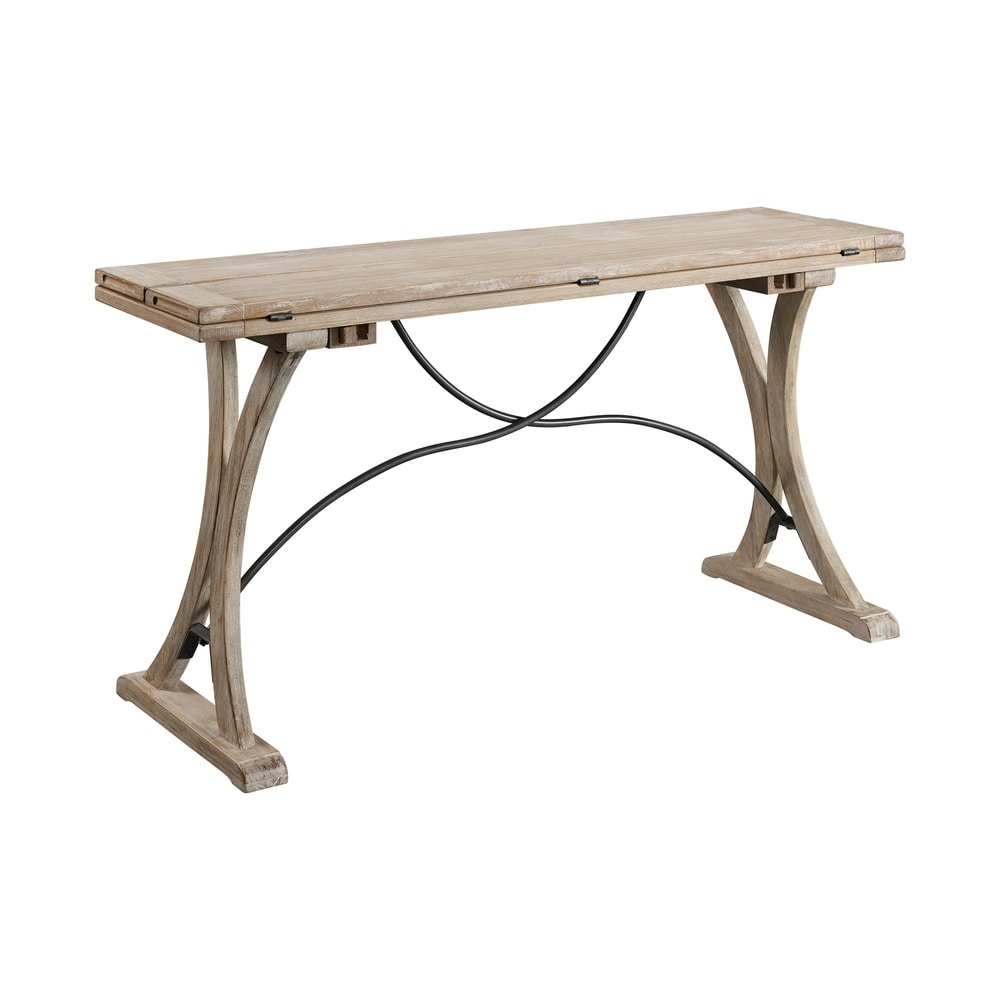 The Gray Barn Whistle Stop Folding Top Dining Table   N/A