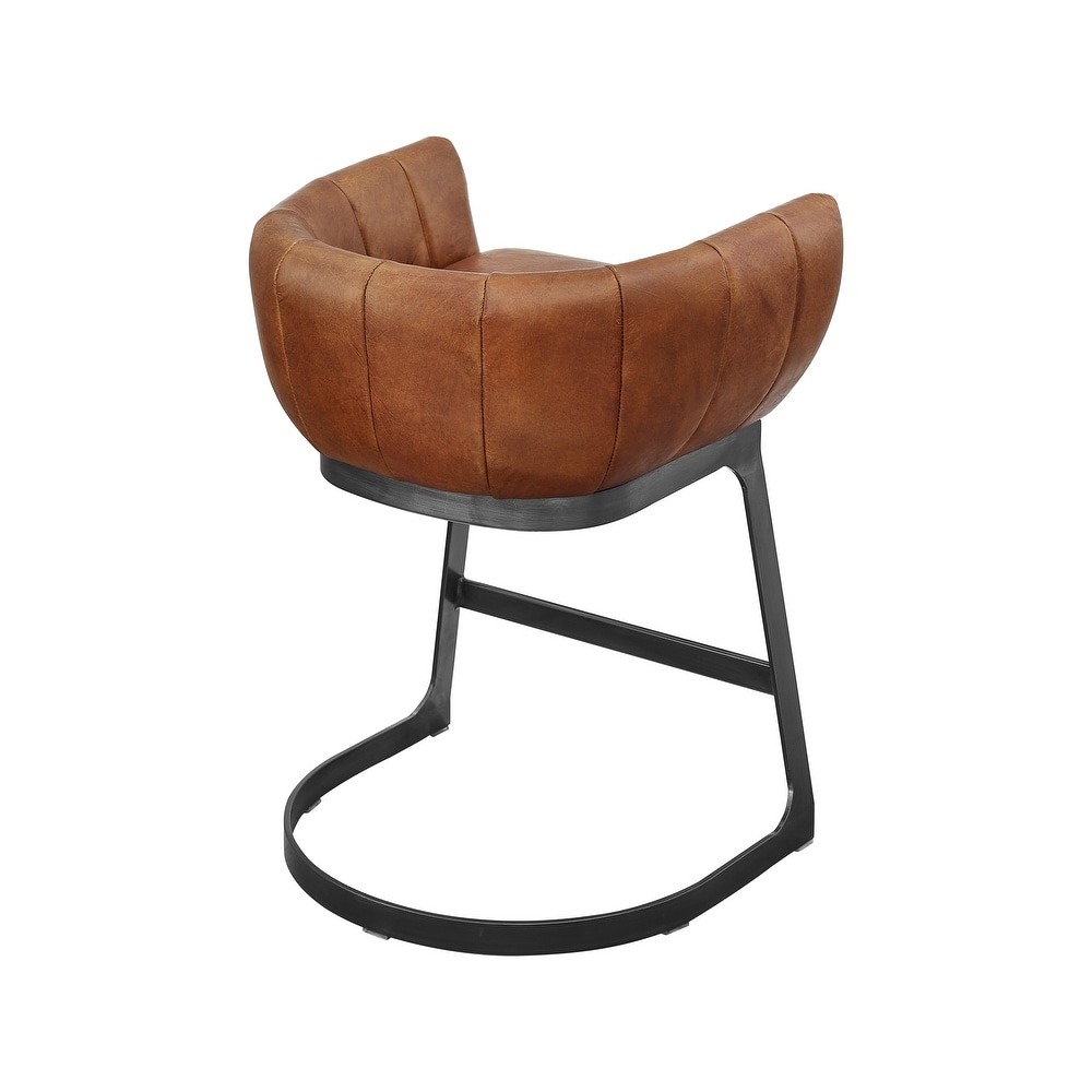 Art Leon Genuine Leather Barstool Counter Stool