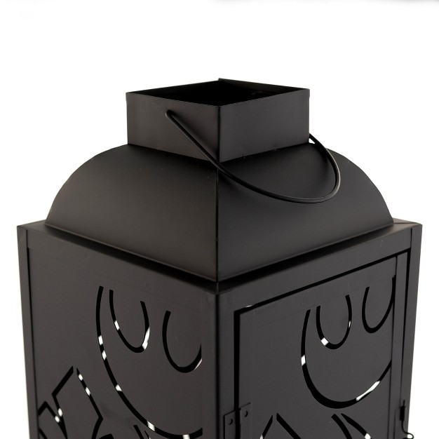 Seven20 Star Wars Black Stamped Lantern Rebel Insignia Pattern 14 Inches Tall