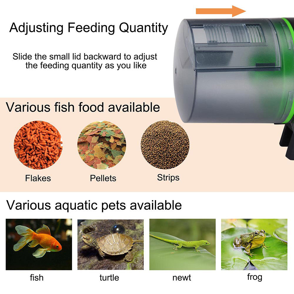 AquaBasik Automatic Fish Tank Food Feeder with Digital Timer