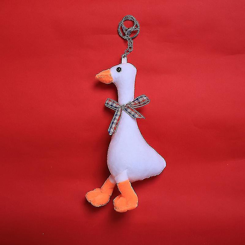 18cm Kawaii Goose Plush Keychain Pendant Soft Stuffed Goose Animal Plush Doll Cute Gift For Children Hoom Decor Kids Toys