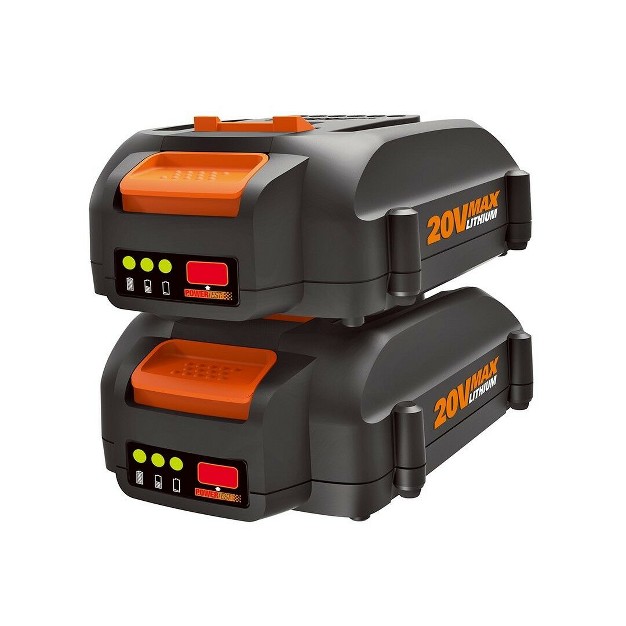 Worx Wa3575 2 2 Pack 20v Power Share 2 0 Ah Replacement Battery