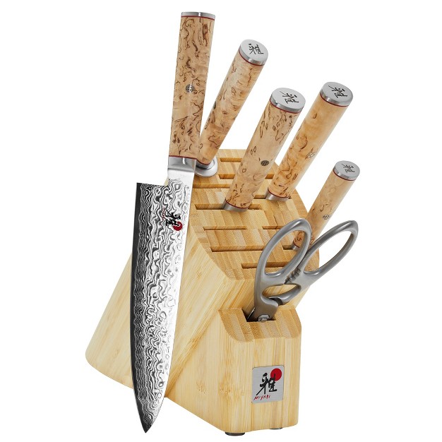 Miyabi Birchwood Sg2 7 pc Knife Block Set