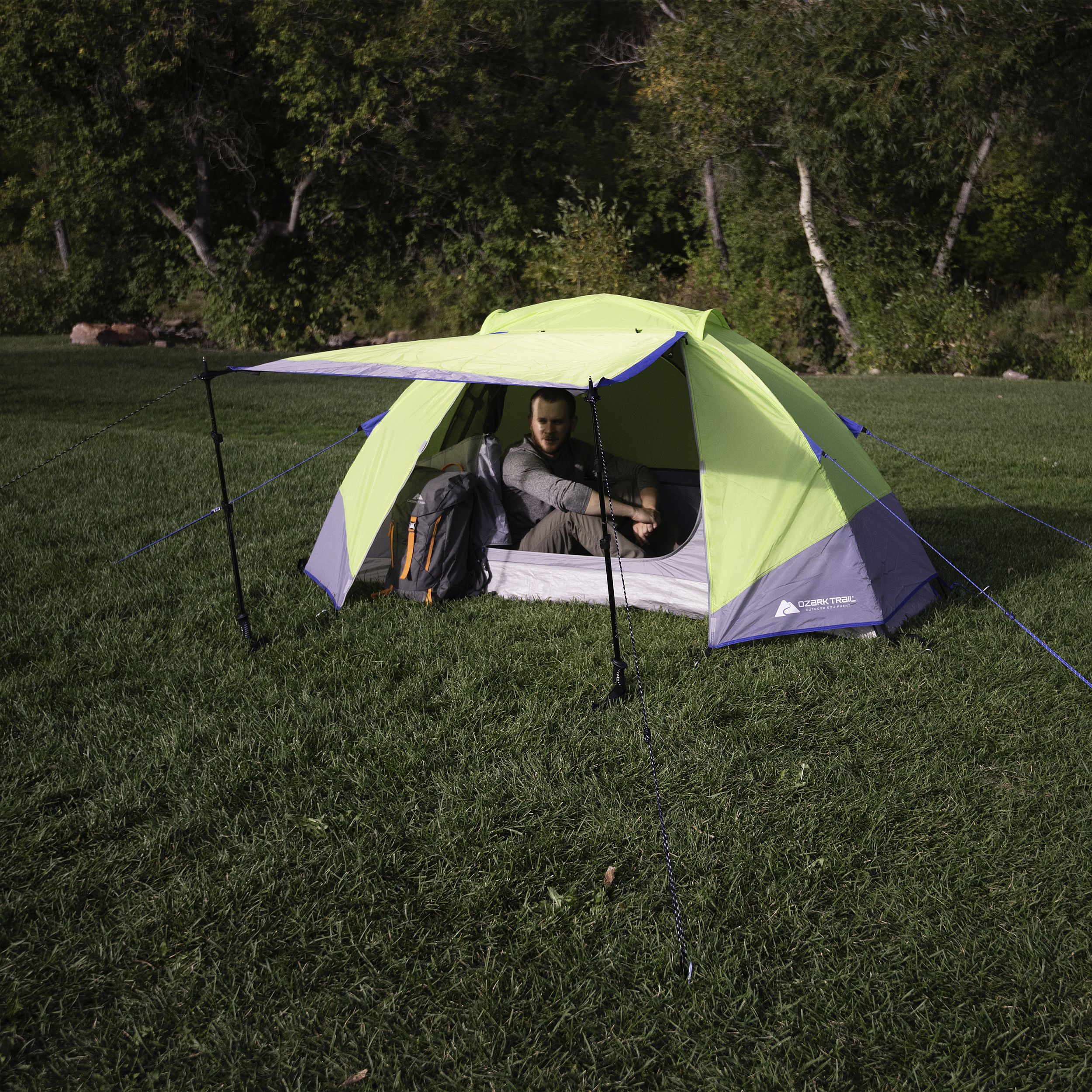 Ozark Trail Himont 1-Person Backpacking Tent， with Full Fly