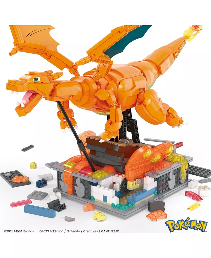 Pokemon MEGA Charizard Building Kit with Motion (1663 Pieces) for Collectors