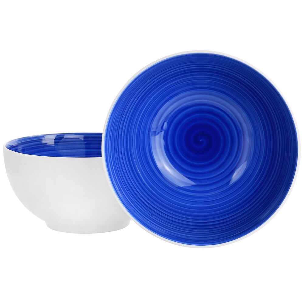 7 Inch 2 Piece Stoneware Bistro Bowl Set   7 Inch