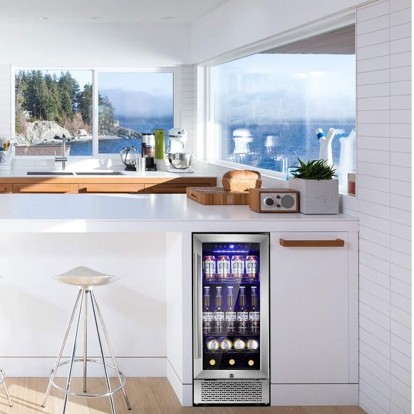 28 Bottle and 88 Can Single Zone Freestanding Wine Refrigerator