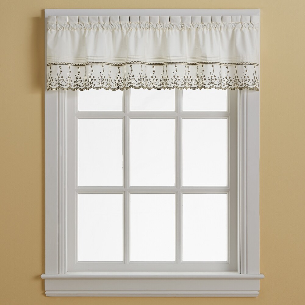 Curtainworks Abby Tailored Valance and Tier Curtain Collection