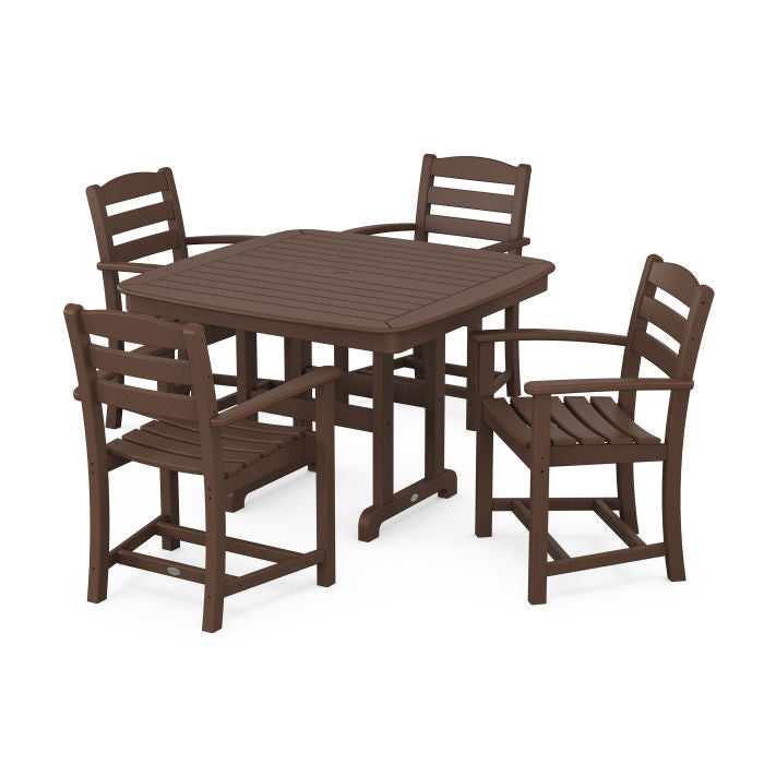 Polywood La Casa Café 5-Piece Dining Set with Trestle Legs PWS919-1