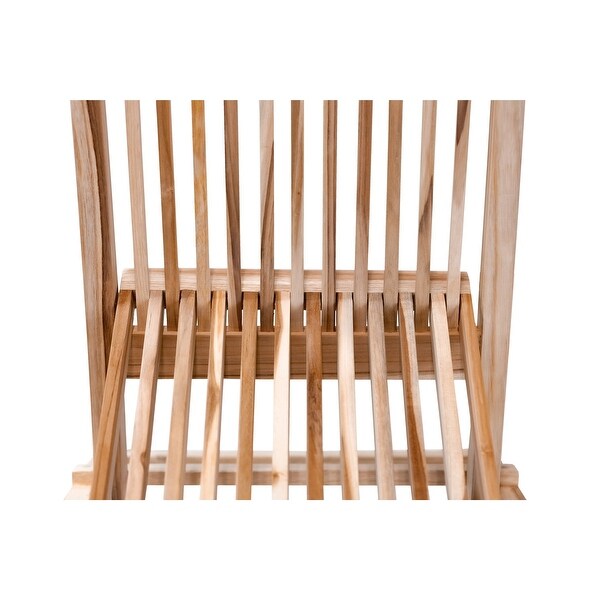 Nordic Style Natural Teak Folding Chair