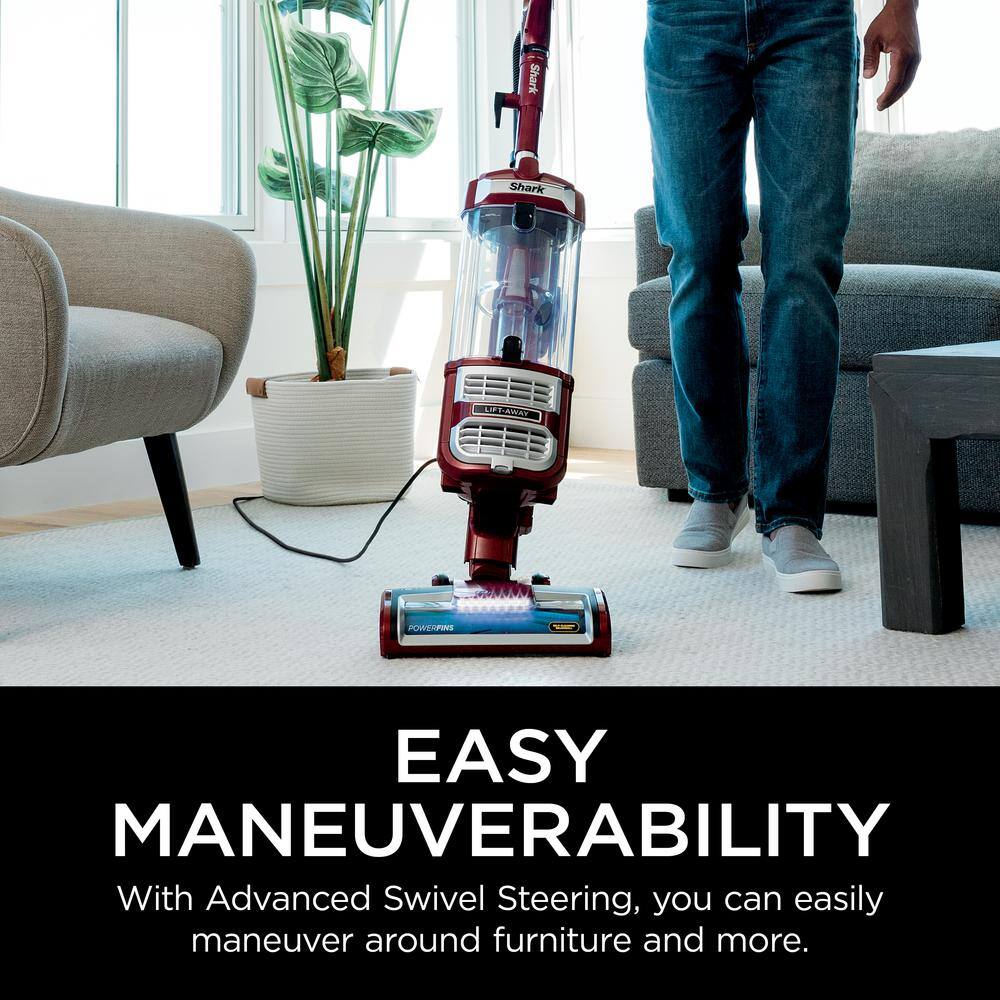 Shark Rotator Lift-Away Bagless Corded Upright Vacuum with PowerFins and Self-Cleaning Brushroll in Red - ZD402 ZD402