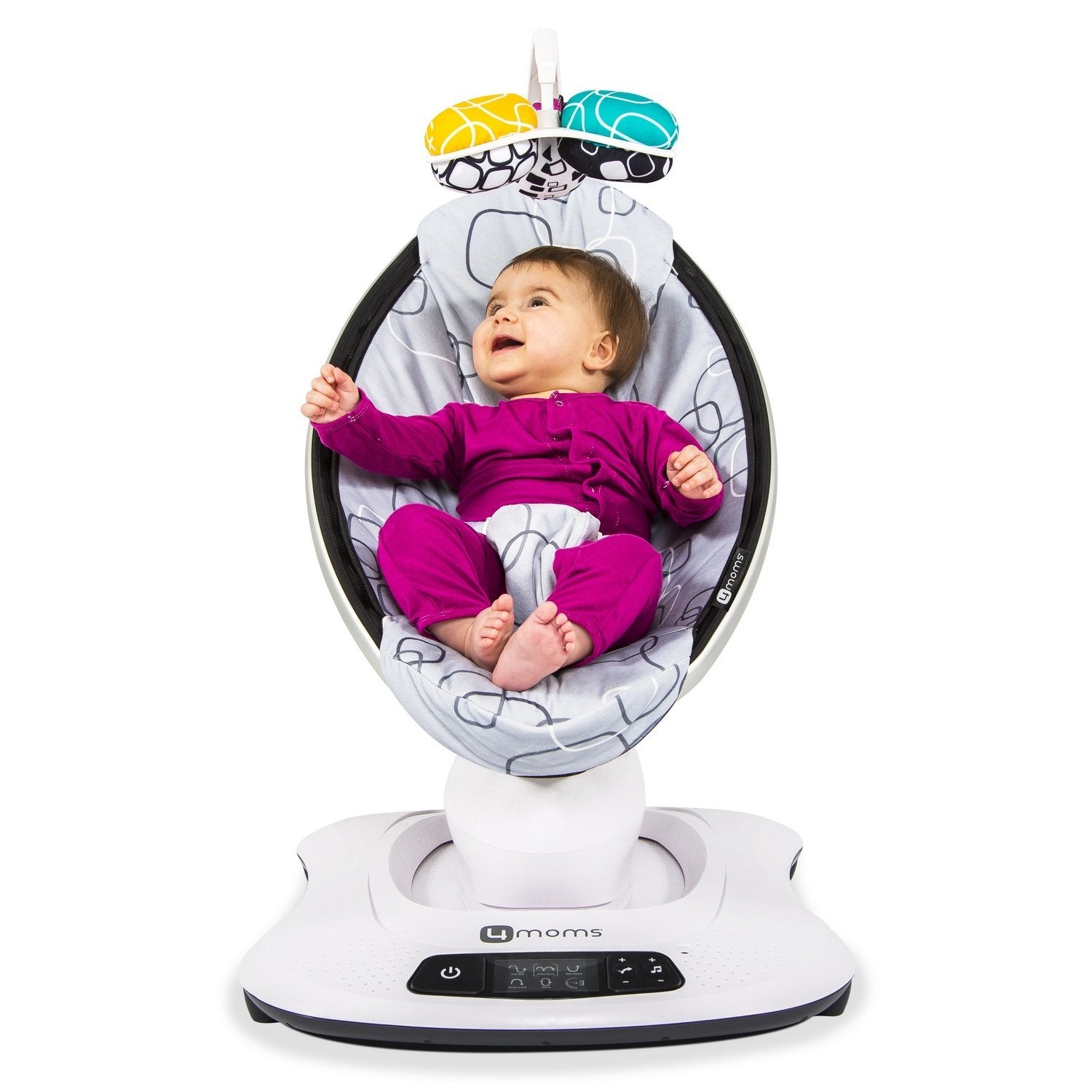 4moms mamaRoo 4 Baby Swing | Bluetooth Baby Rocker with 5 Unique Motions