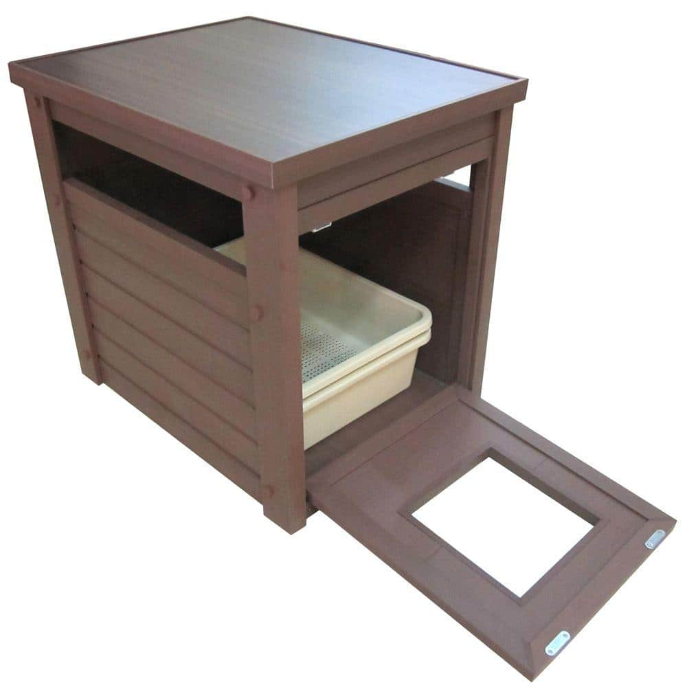 New Age Pet ECOFLEX Litter Box Cover End Table - Russet EHLB801-03