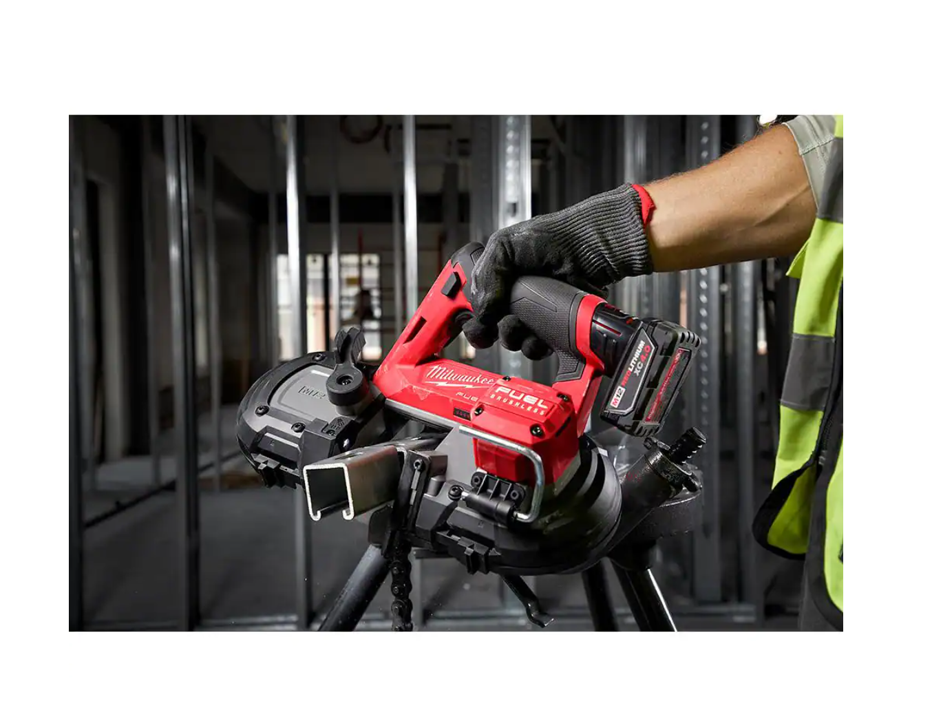 Milwaukee 2529-20-48-11-2412 M12 FUEL 12V Lithium-Ion Cordless Compact Band Saw With 3.0 Ah Battery Pack (2-Pack)