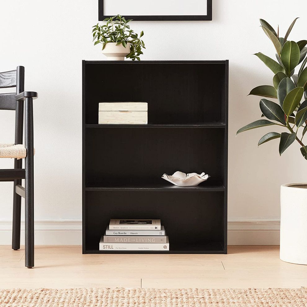 3 Tier Open Shelf Bookcase  Espresso   Contemporary   Bookcases   by Imtinanz  LLC  Houzz