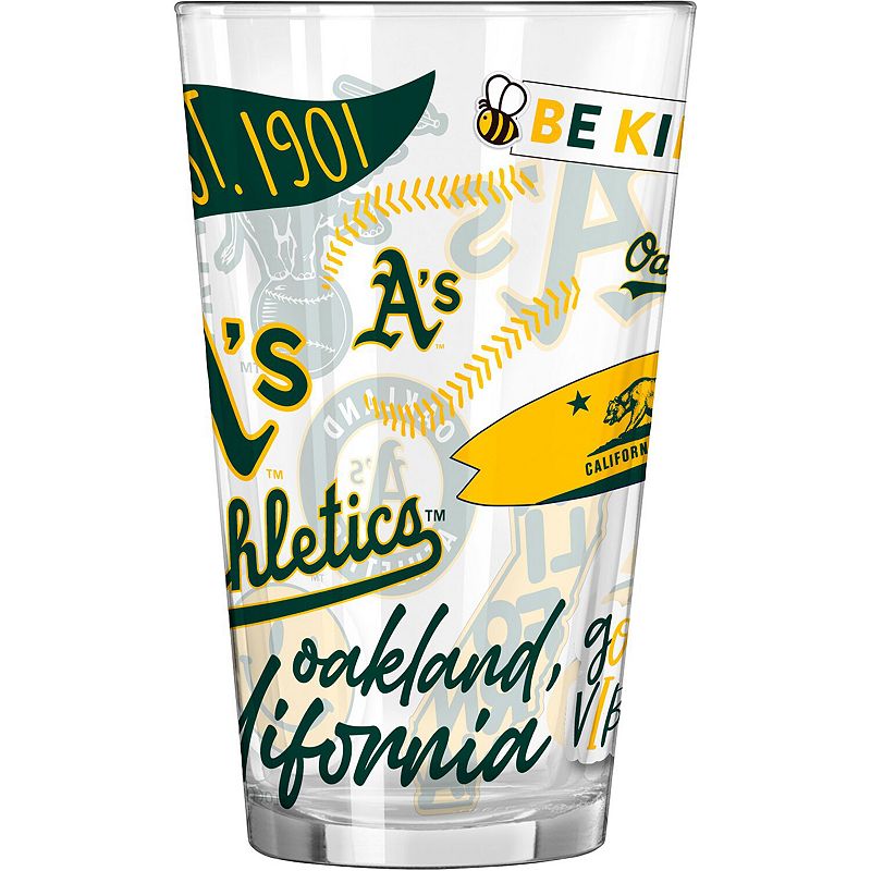 Oakland Athletics 16oz. Native Pint Glass