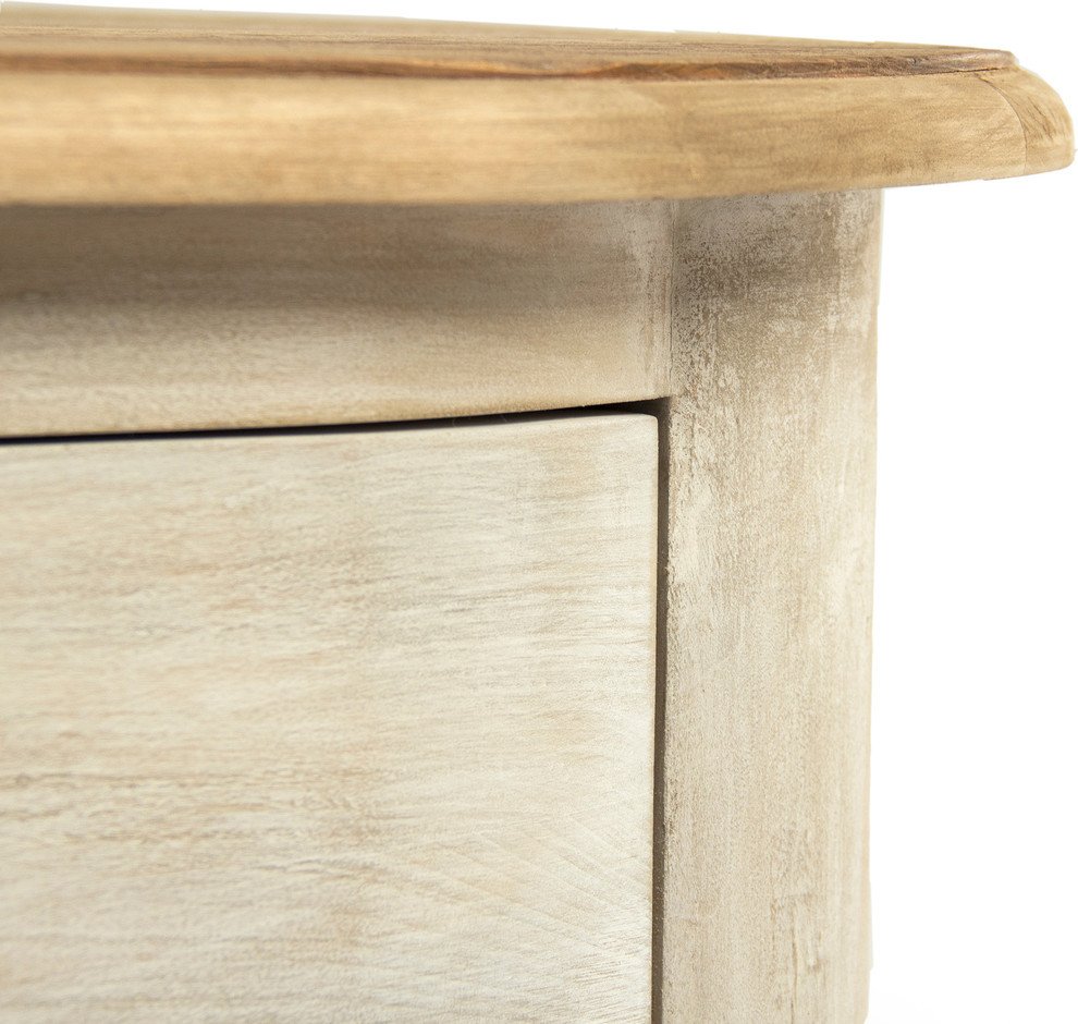 Patric Chest  Natural Top  Weathered Base   Farmhouse   Accent Chests And Cabinets   by HedgeApple  Houzz