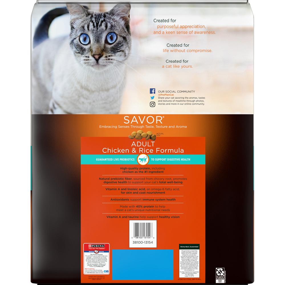 Purina Pro Plan Savor Chicken and Rice Formula Dry Cat Food