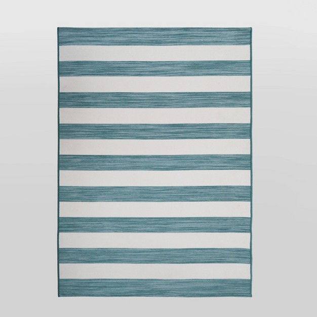 Outdoor Rug Worn Stripe