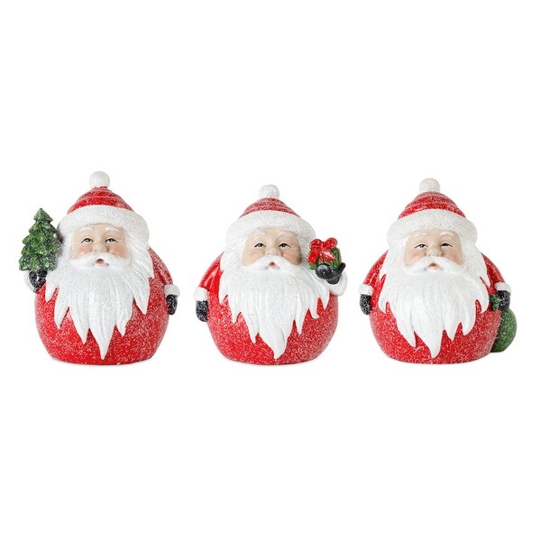 Santa (Set of 6) 5H Resin