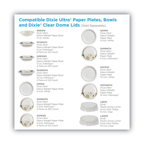 Dixie Ultra Pathways Heavyweight Paper Plates by GP Pro (SXP6WSCT)