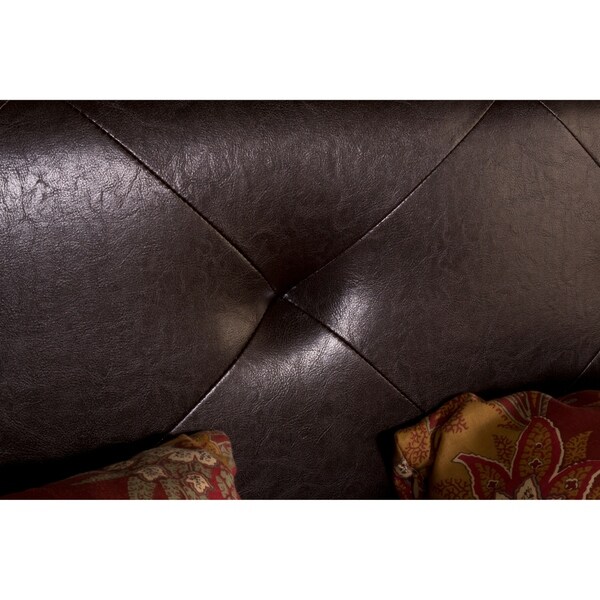 Copper Grove Bruckenau Brown Faux Leather Headboard - - 28077420