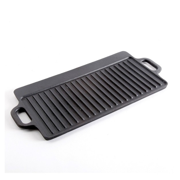 X 9 quot Griddle Rectangular Grill Reversable With Side Handles Cast Iron O s Color Sticker