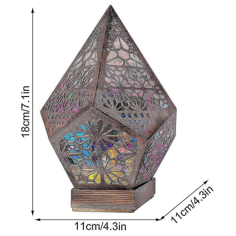 Mosaic Floor Projection Light Starry Sky Polar Star Bohemian Bedside Lamp