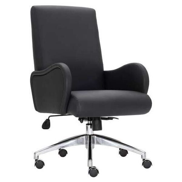 Patterson Black and Silver Office Chair