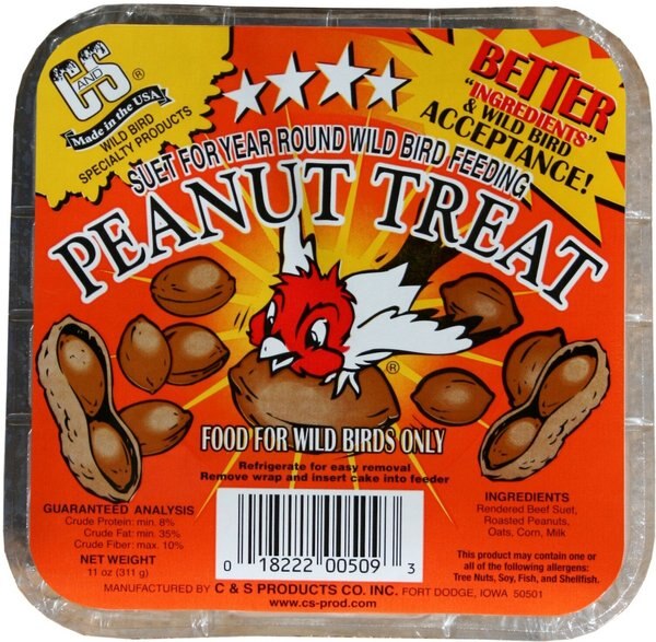 CandS Peanut Treat Suet Wild Bird Food