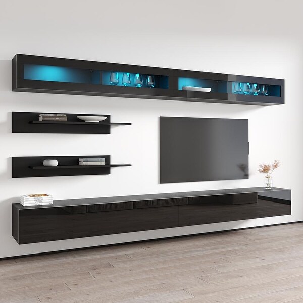 Fly I2 30TV Wall-mounted Floating Modern Entertainment Center