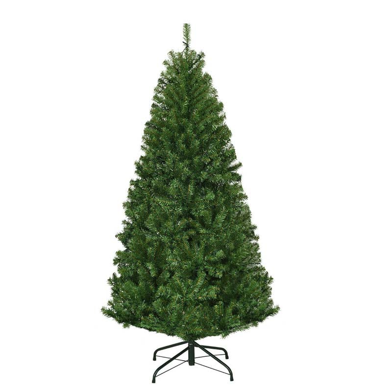 Premium Hinged Prelit Artificial Christmas Tree with Multi-Color LED Lights, 11 Lighting Modes, Metal Stand