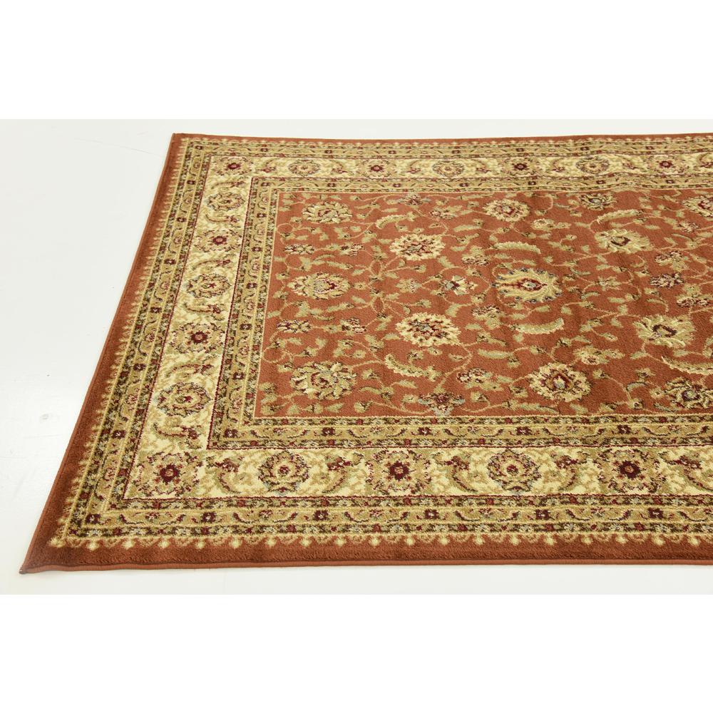 Unique Loom Voyage Floral Traditional Area Rugs, Red