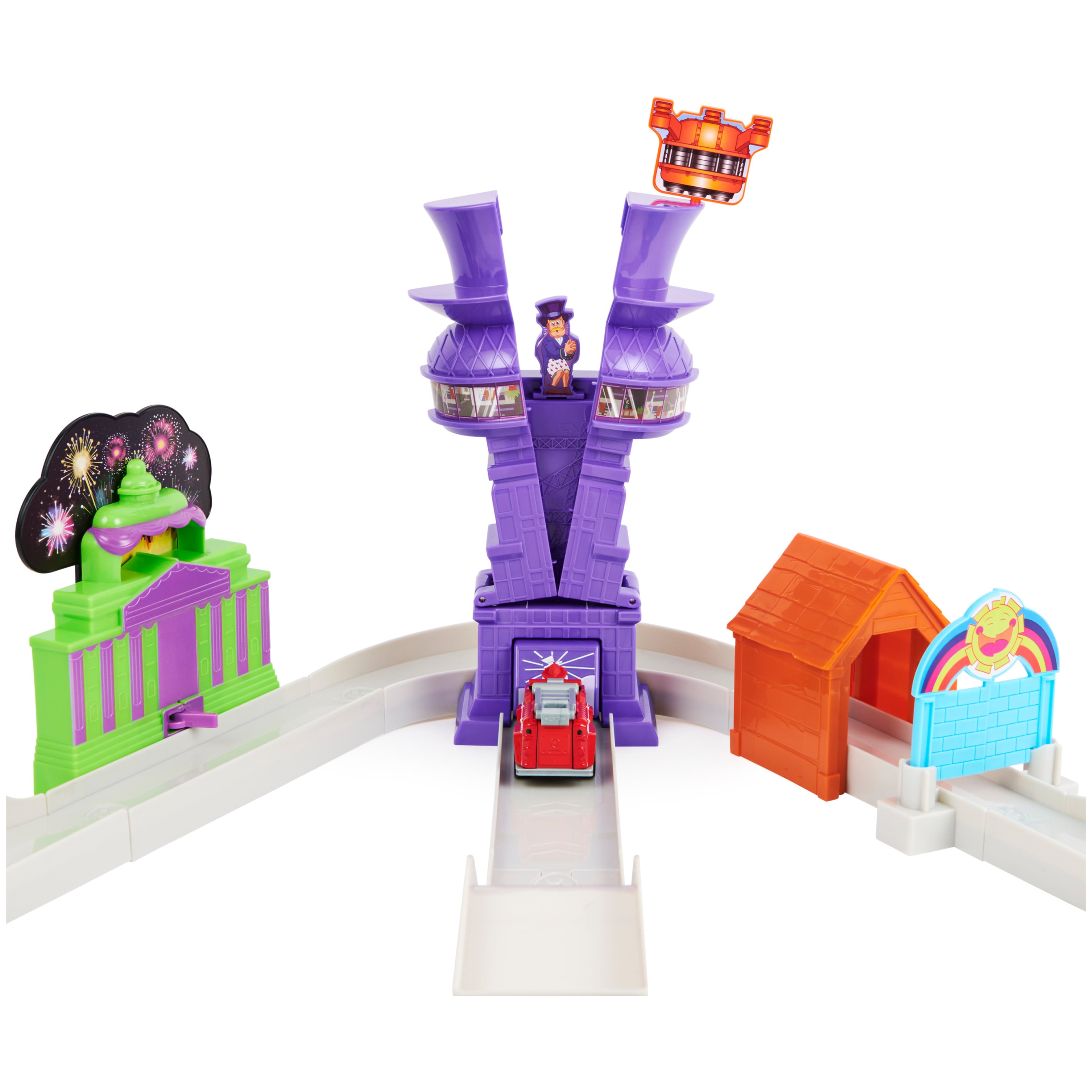 PAW Patrol， True Metal Total City Rescue Vehicle Playset， 1:55 Scale， For Ages 3 and up