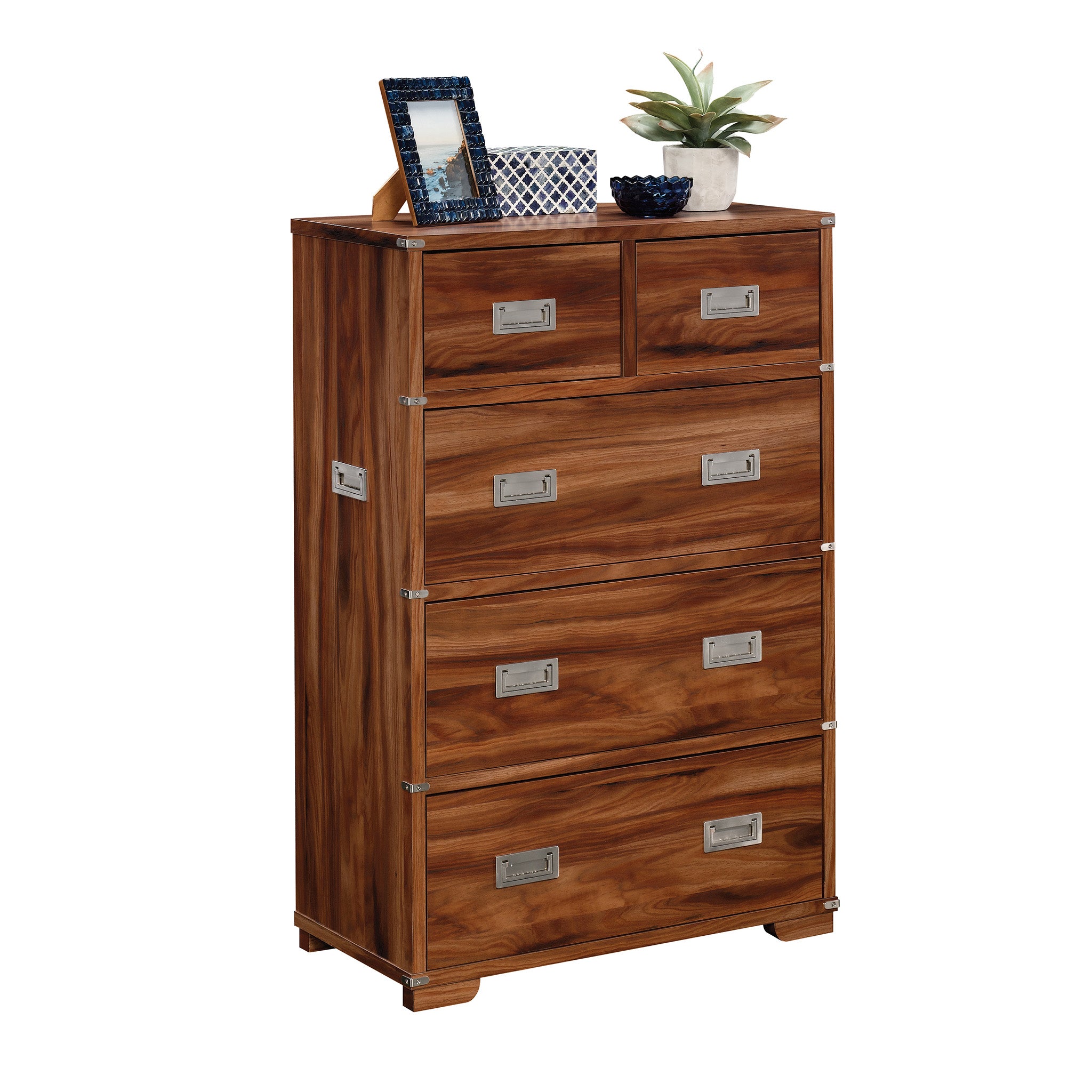 Sauder 422463 Vista Key 5-Drawer Chest, Blaze Acacia? Finish