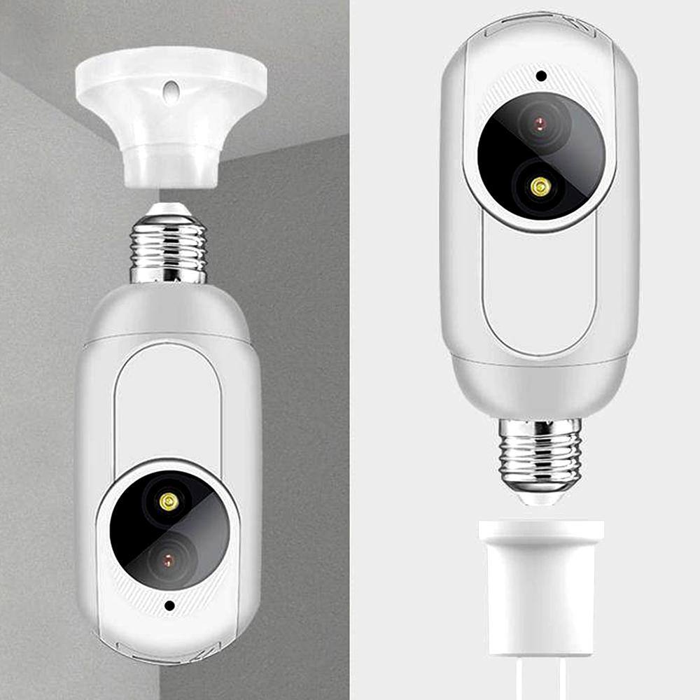 LiVIE Wired Light Bulb 1080P Wi-Fi Security Camera 360 PTZ Camera with Night Vision and 2-Way Audio YSWC008