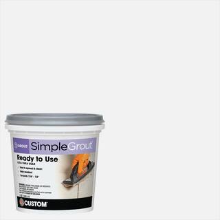 Custom Building Products SimpleGrout #640 Arctic White 1 qt. Pre-Mixed Grout PMG640QT