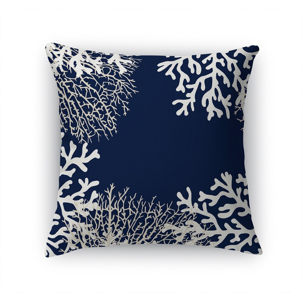 CORAL NAVY Accent Pillow By Kavka Designs