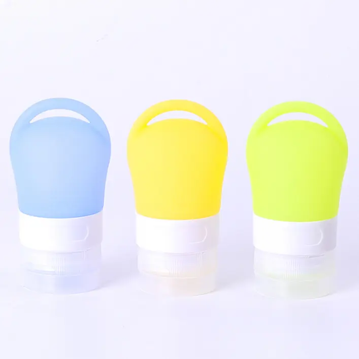 Portable Refillable Silicone Travel Bottles Cosmetic Shower Squeeze Bottle For Lotion Shampoo Bath Container