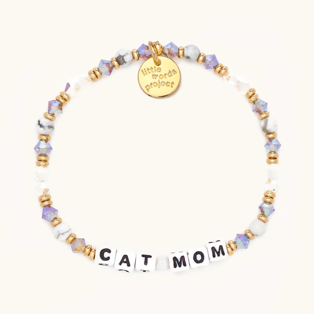 Little Words Project  Cat Mom - Mom Life Bracelet - S/M