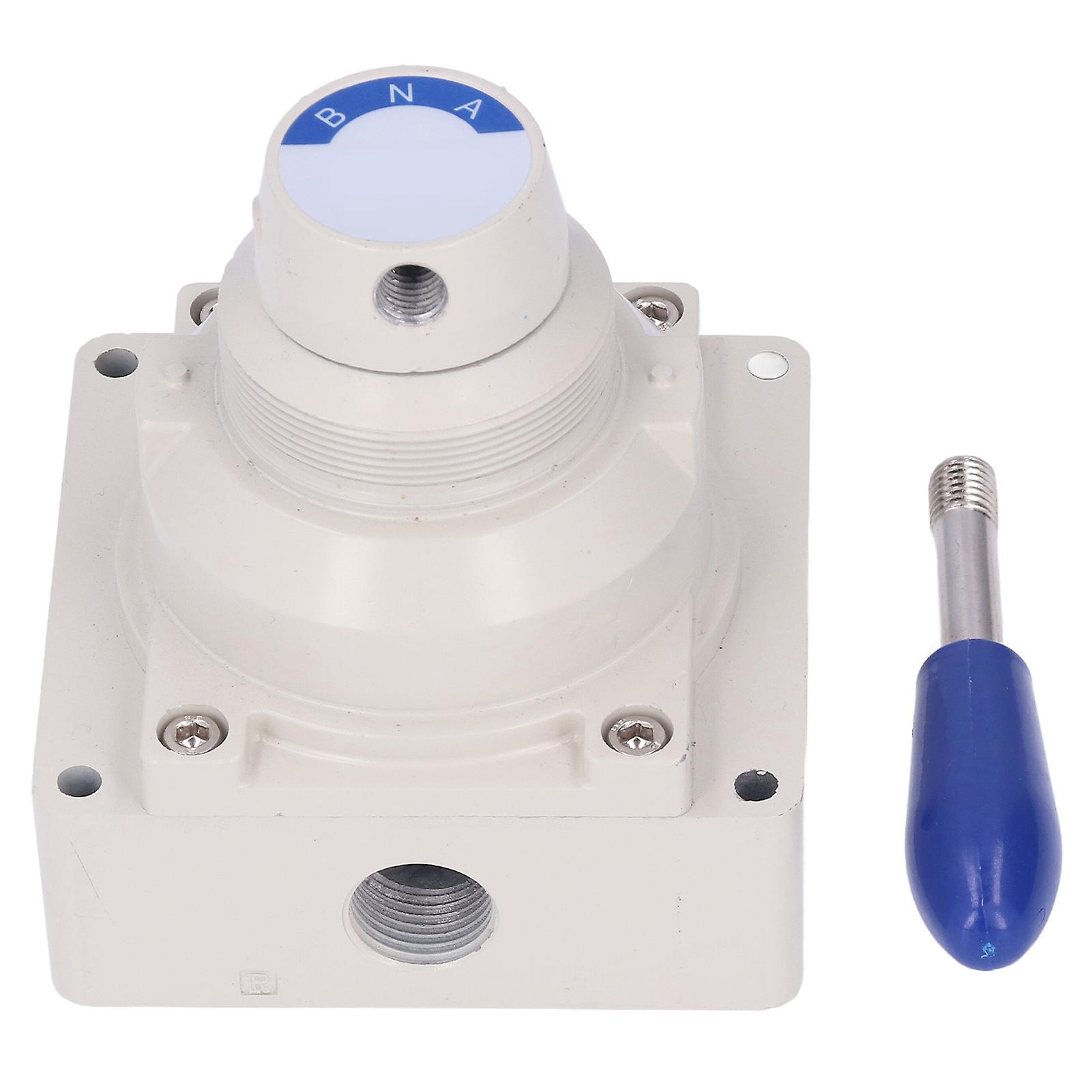 Air Hand Valve Rotary Lever 2 Position 4 Way Pneumatic Flow Control Switch Accessory4hv410-15