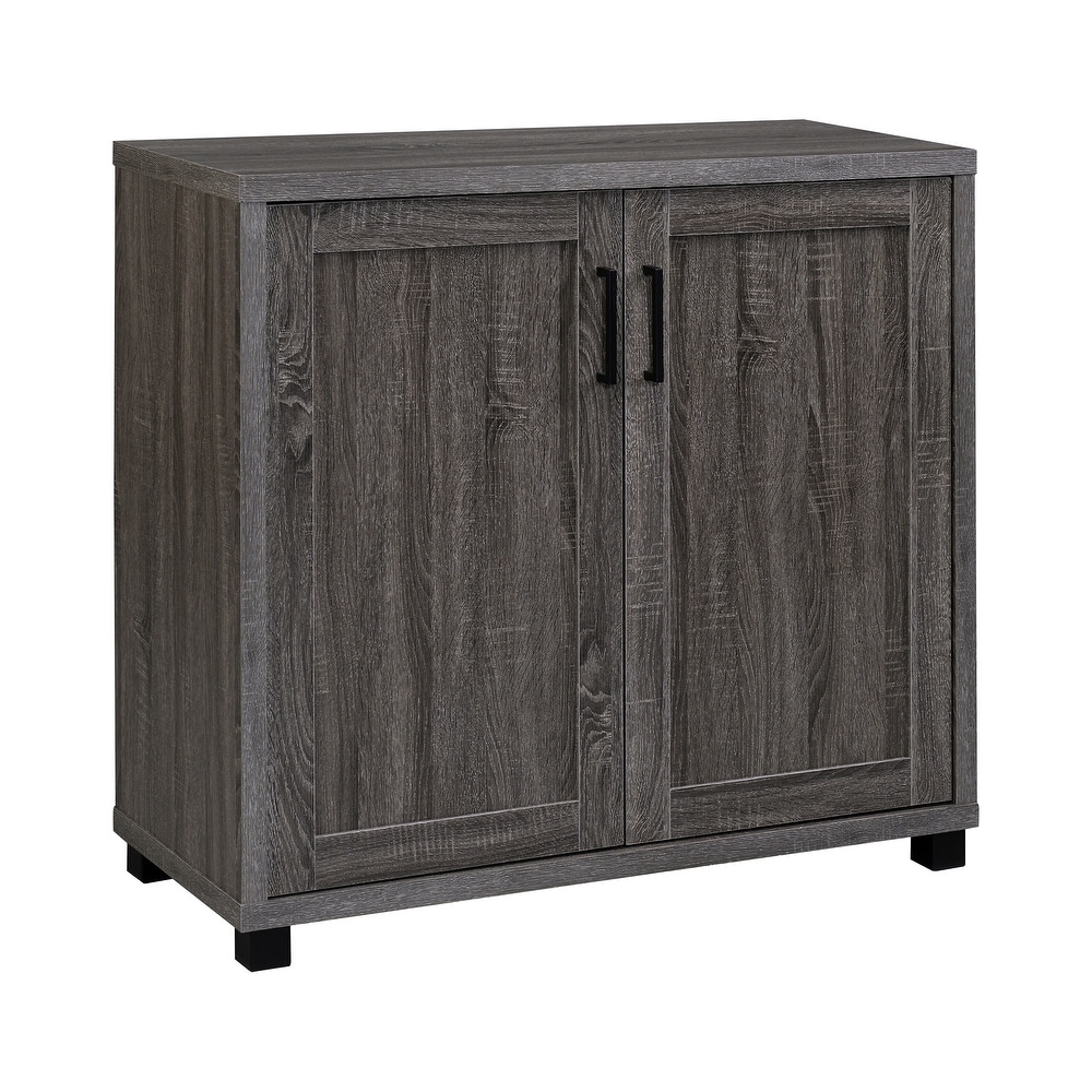 Coaster Furniture Filch Weathered Grey Wooden 2 door Accent Cabinet